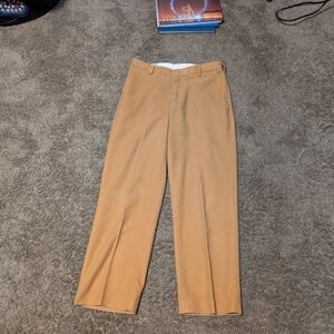 Vintage Orvis Moleskin Pants 34x29 Camel Tan 100% Cotton Soft Warm
